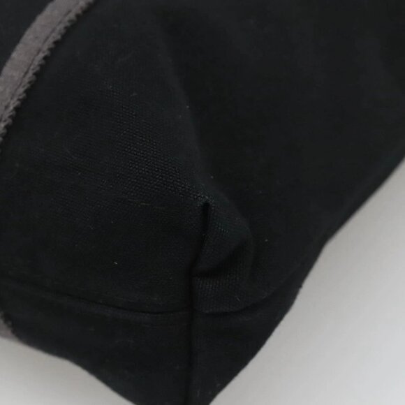 HERMES Fourre Tout Cabas Tote Bag Canvas Black Auth - Picture 12 of 16
